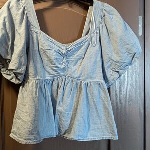 Chambray women's top